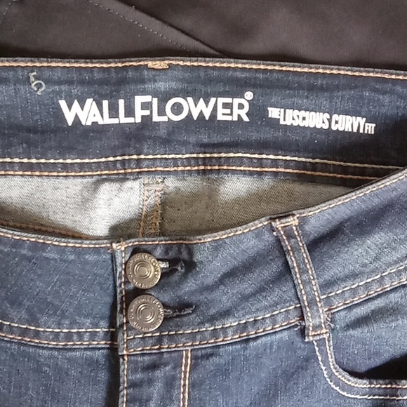 New! WallFlower Blue Jeans Size 11 Short Bootcut Curvy Contour Waistband - Picture 13 of 16